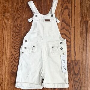 White Denim Boys Overalls